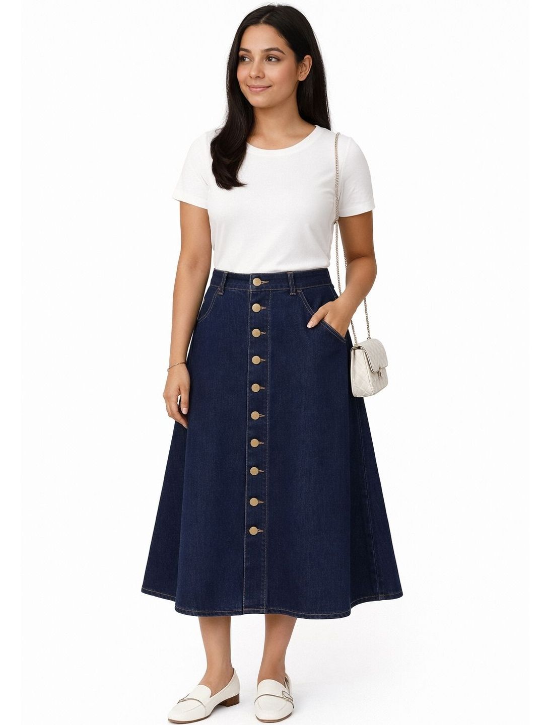 Tripursundari Fashion  A-Line Maxi Skirt