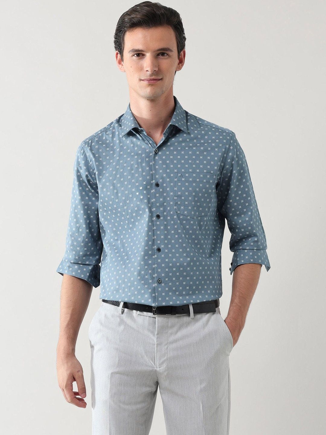 Arrow Men Slim Fit Printed Formal Shirt