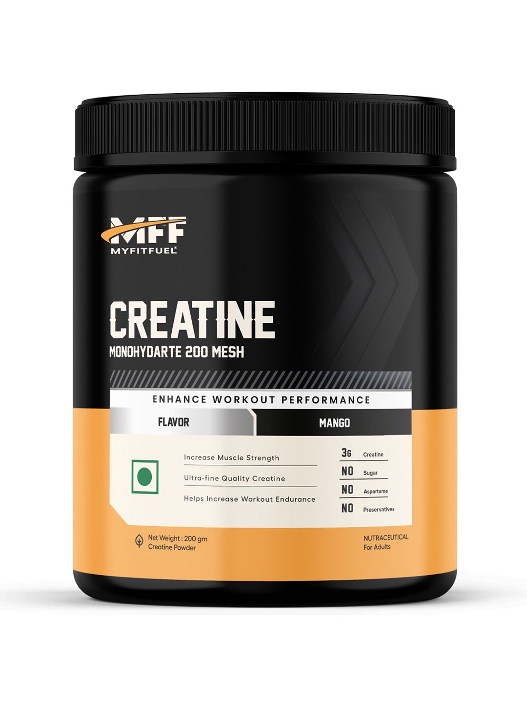 MyFitFuel Creatine Monohydarte 200 Mesh- Protein-Mango Flavour-200gm