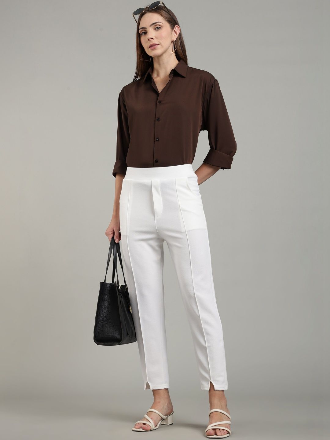 SWADESI STUFF Women Relaxed Easy Wash Trousers