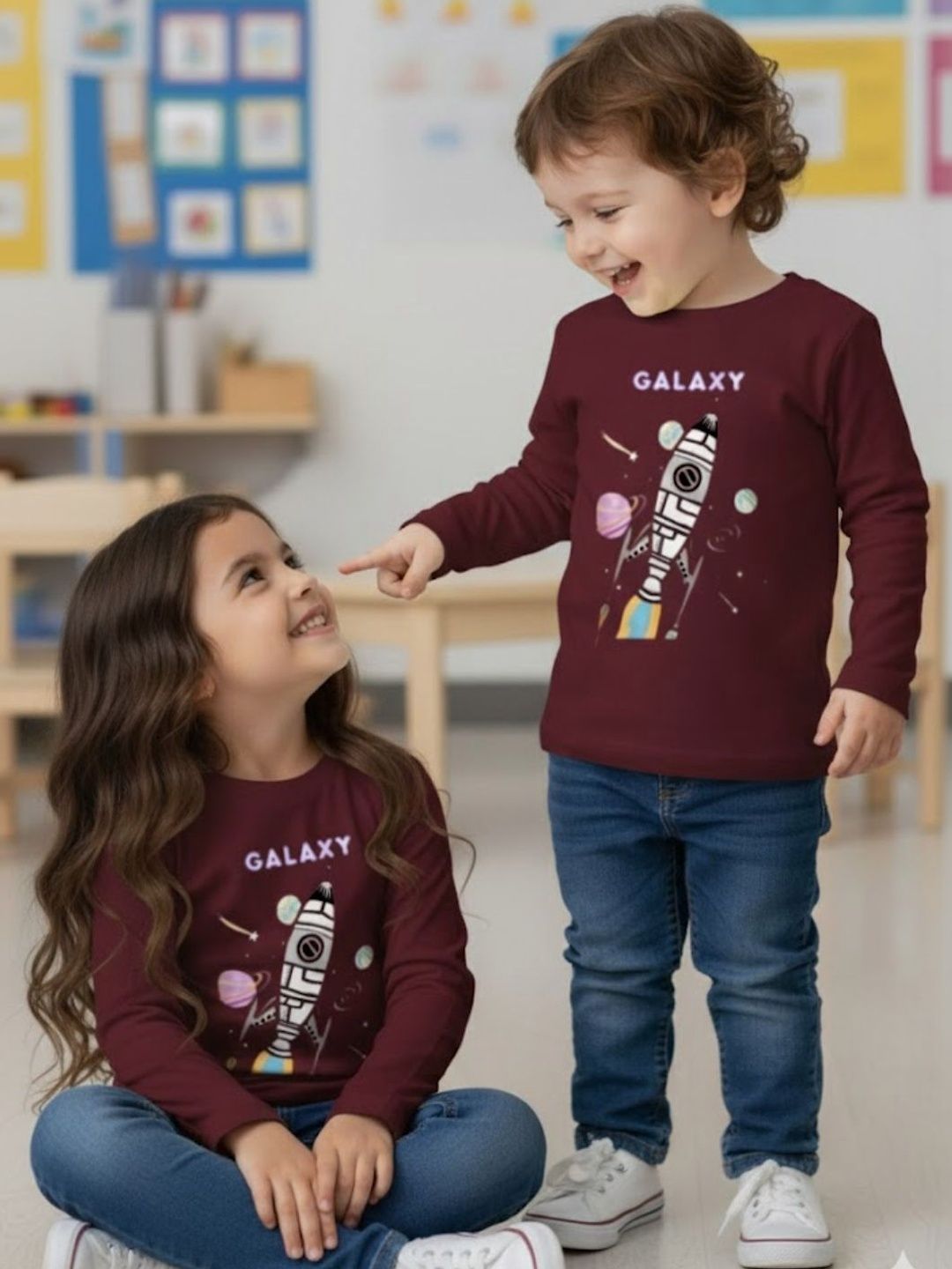Rigo Kids Typography Printed T-shirt