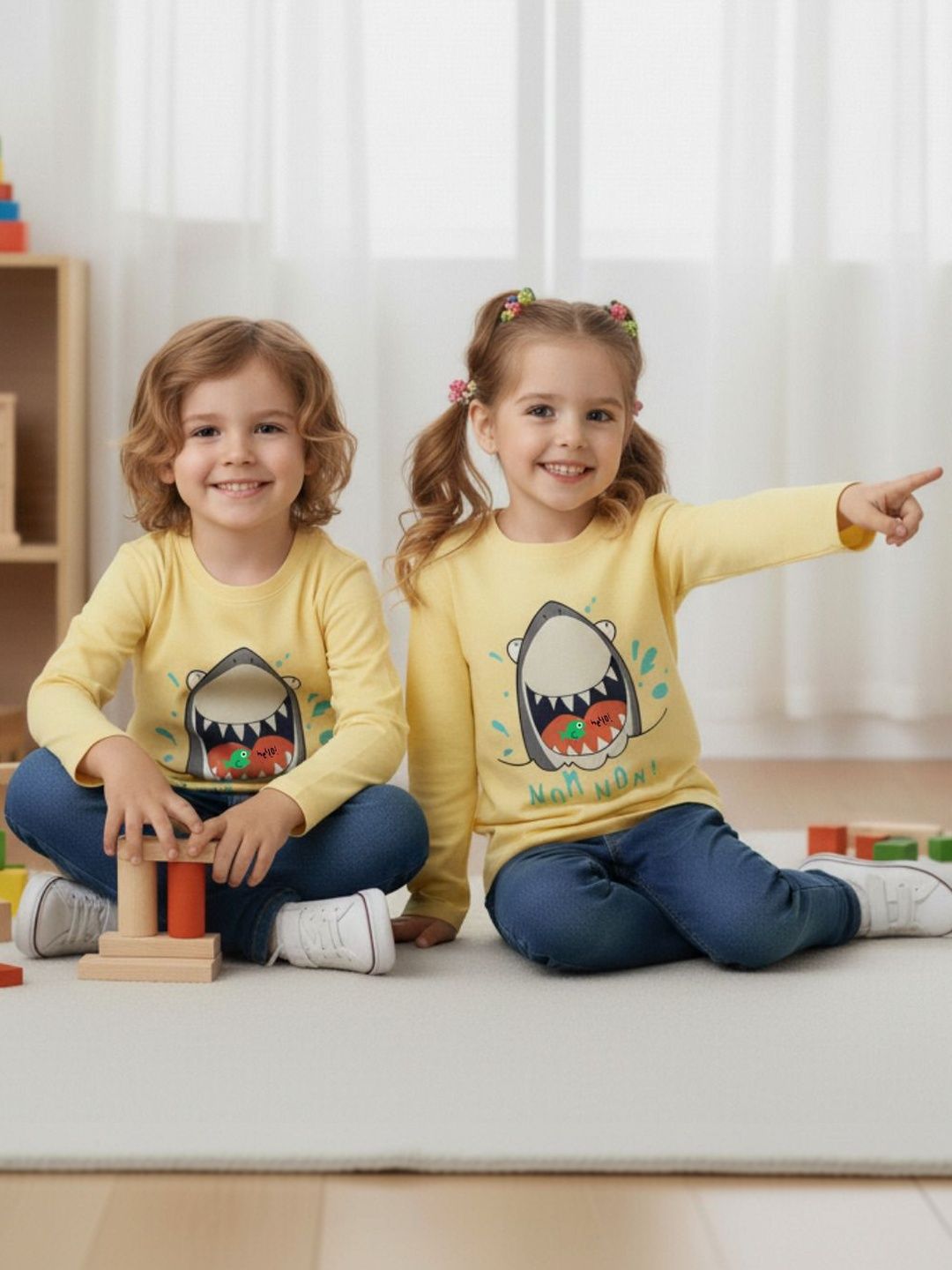 Rigo Kids Typography Printed T-shirt