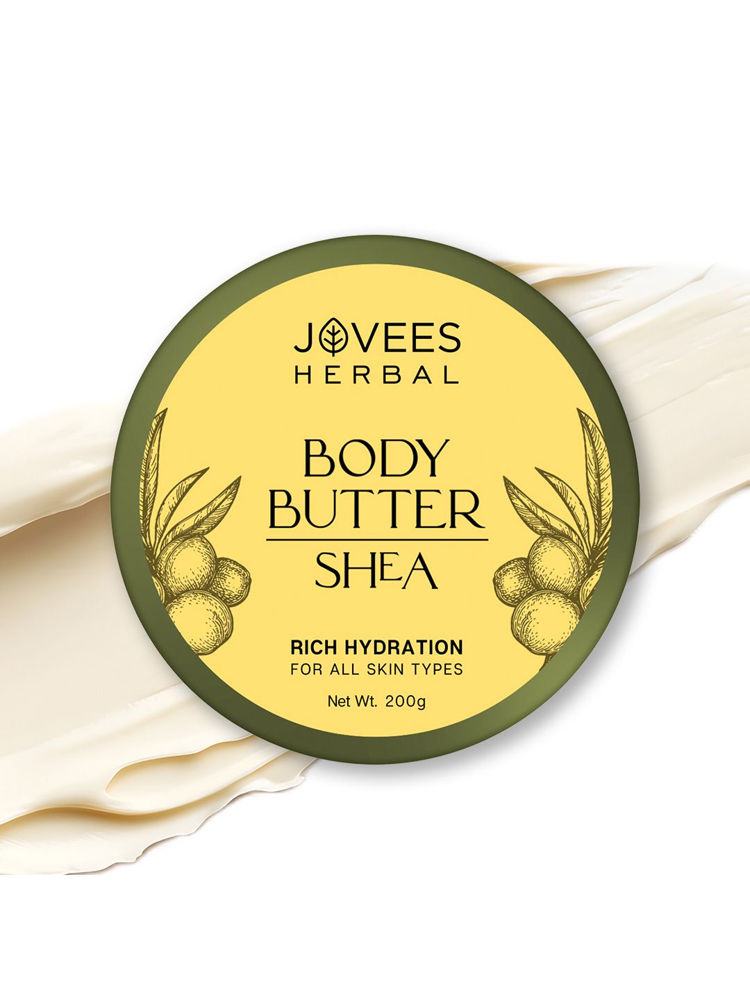 Jovees Herbal Shea Body Butter For 72Hrs Moisturization - 200g