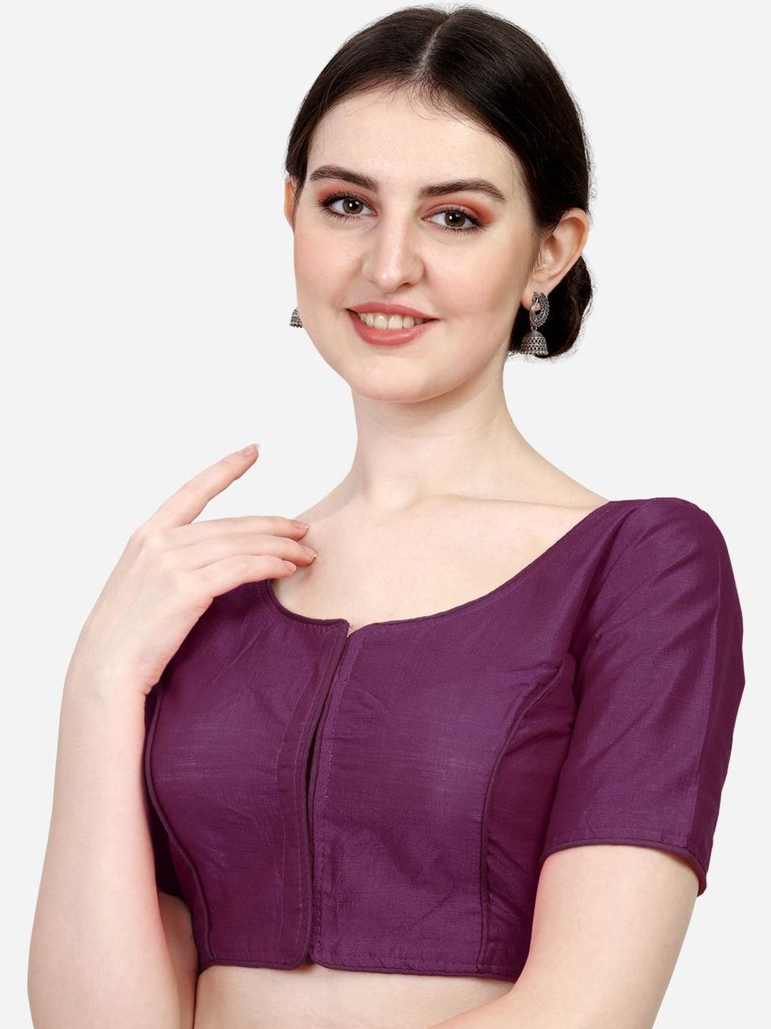 Nigel Designer Round Neck Saree Blouse