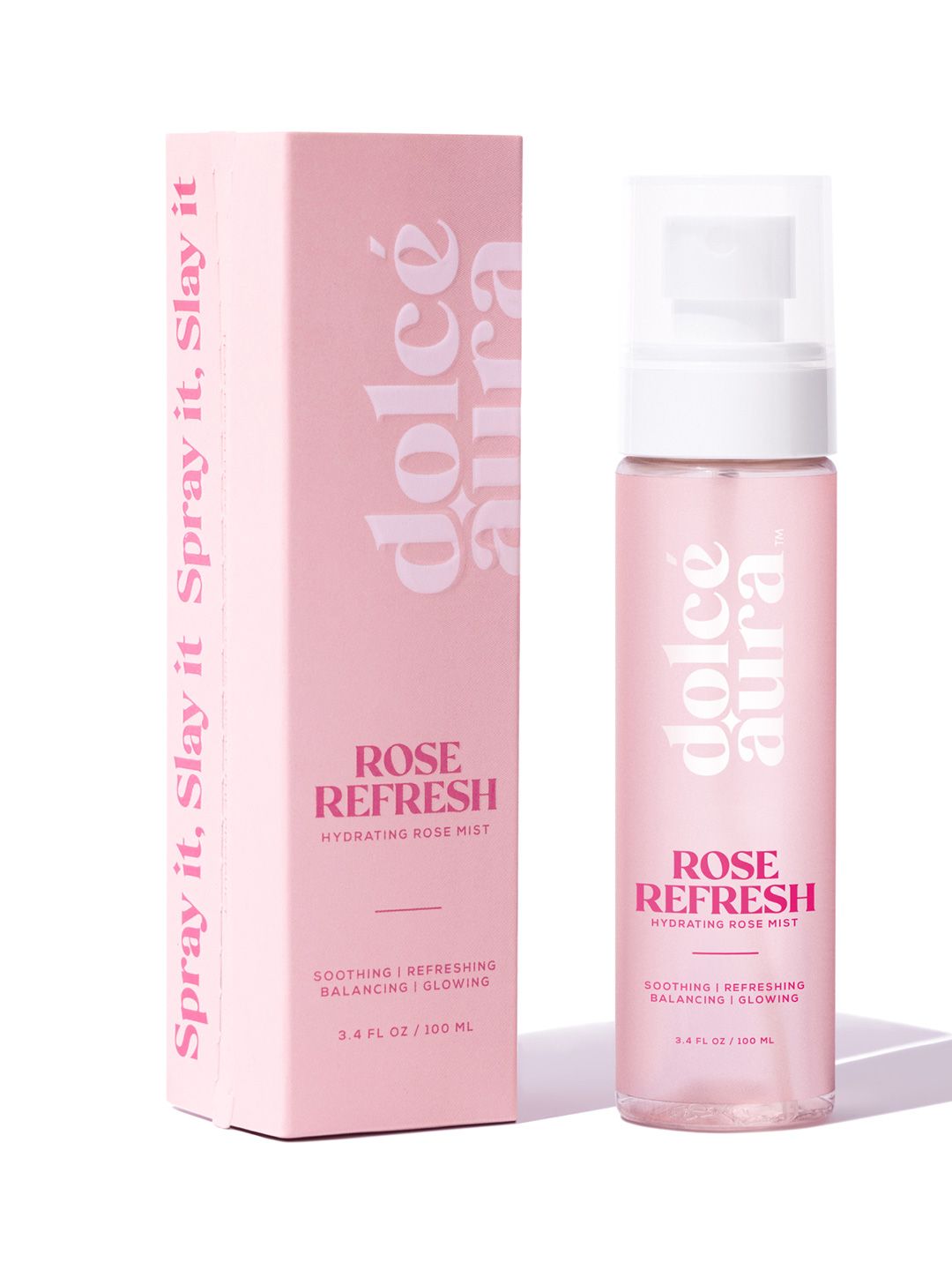Dolce Aura Rose Water Face Mist Spray - 100 ml