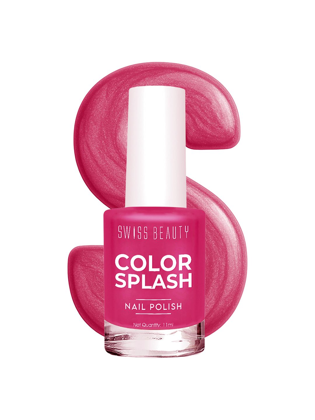 SWISS BEAUTY Color Splash Glossy Long-Lasting Nail Polish 11ml - Dragon Fruit
