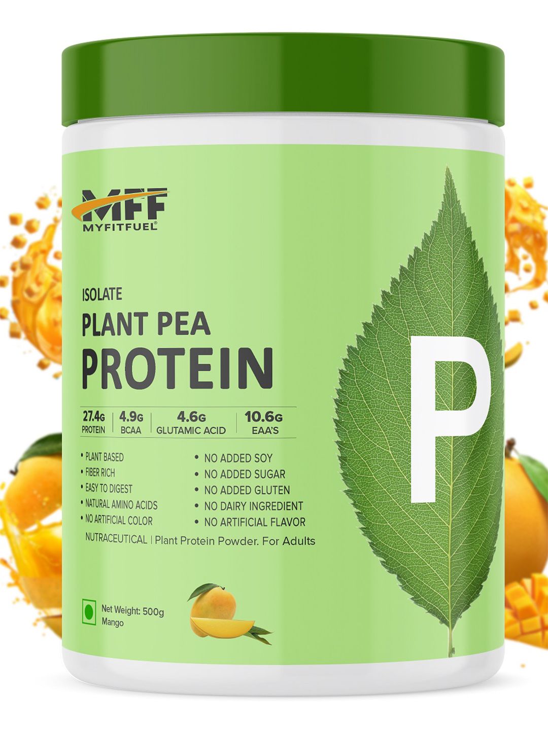MyFitFuel Isolated Plant Pea Protein-Mango Alphonso-500g