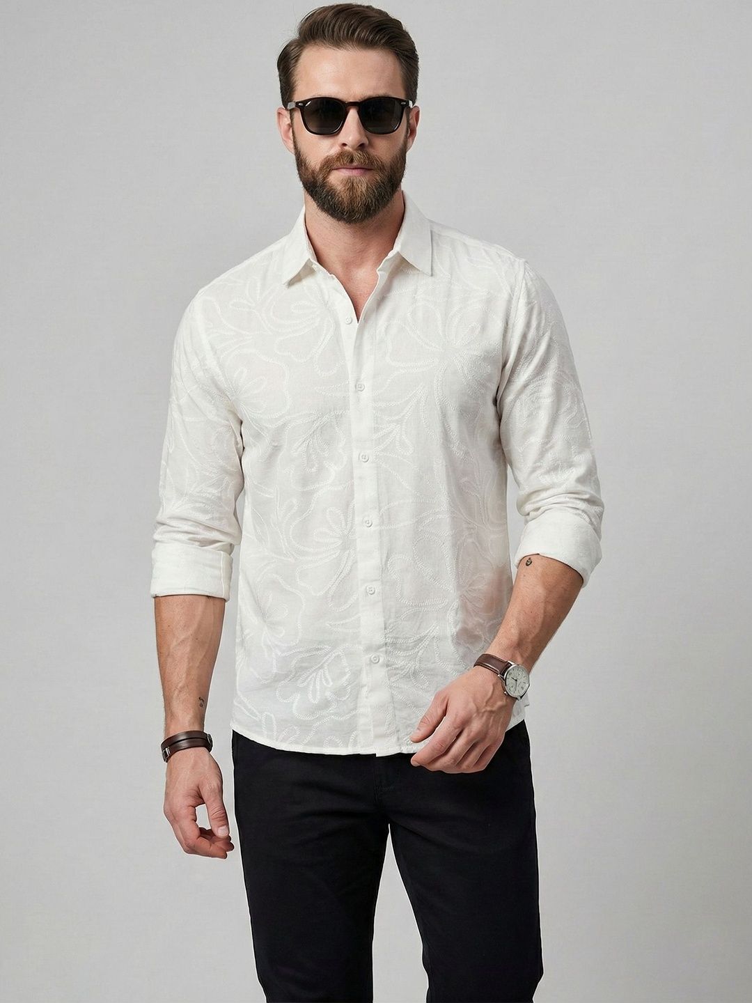 Zeyo Men Men Relaxed Casual Shirt