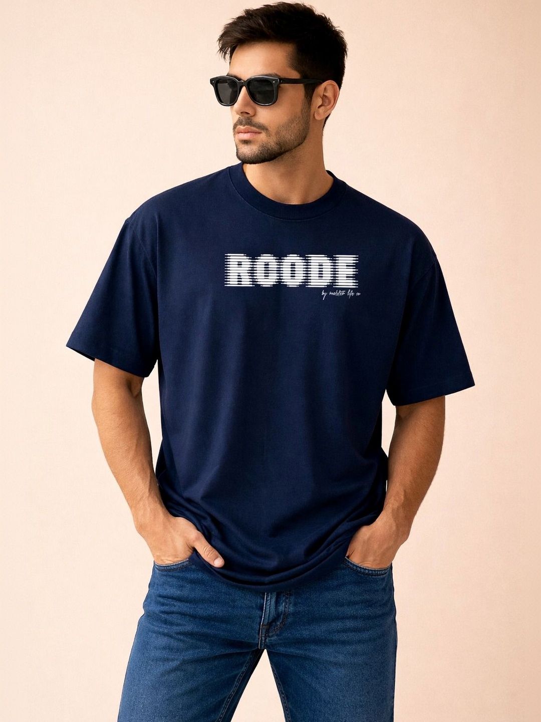 R.Code by The Roadster Life Co. Men Typography Printed T-shirt