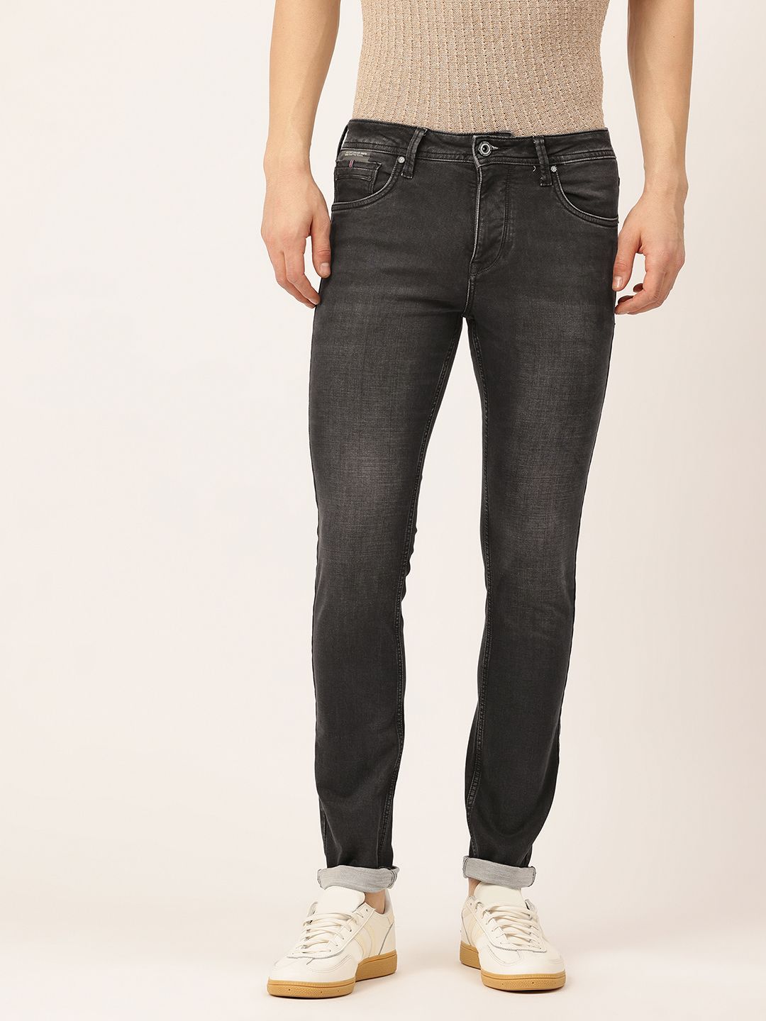 Integriti Men Smart Slim Fit Mid-Rise Stretchable Jeans