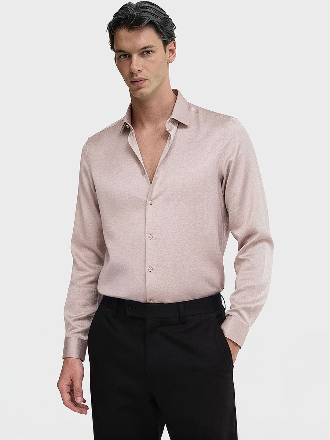 The Indian Garage Co Men Slim Fit Semiformal Shirt