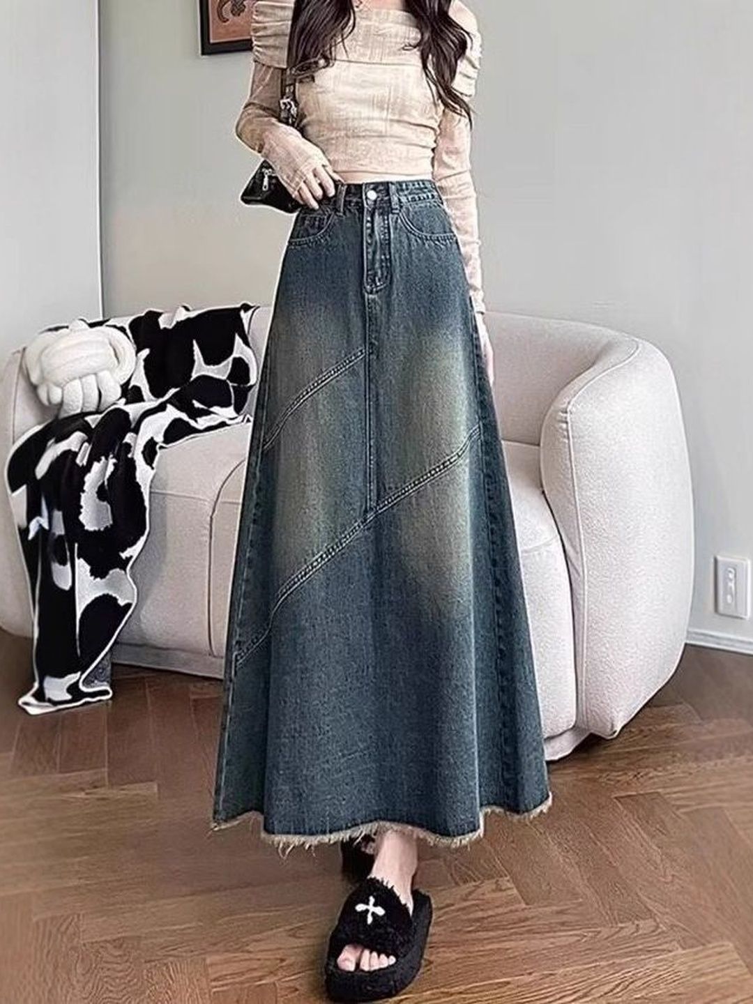A-line Maxi Skirts 4
