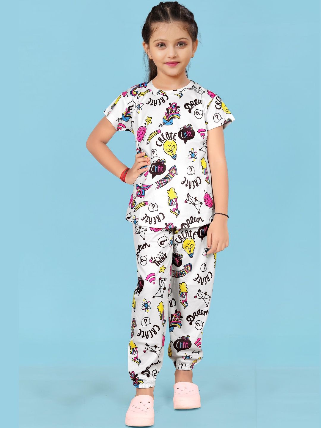 Girls Printed Nightdress