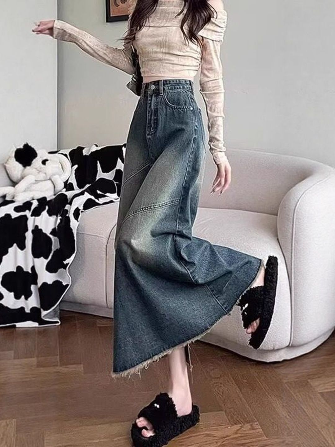 A-line Maxi Skirts 3