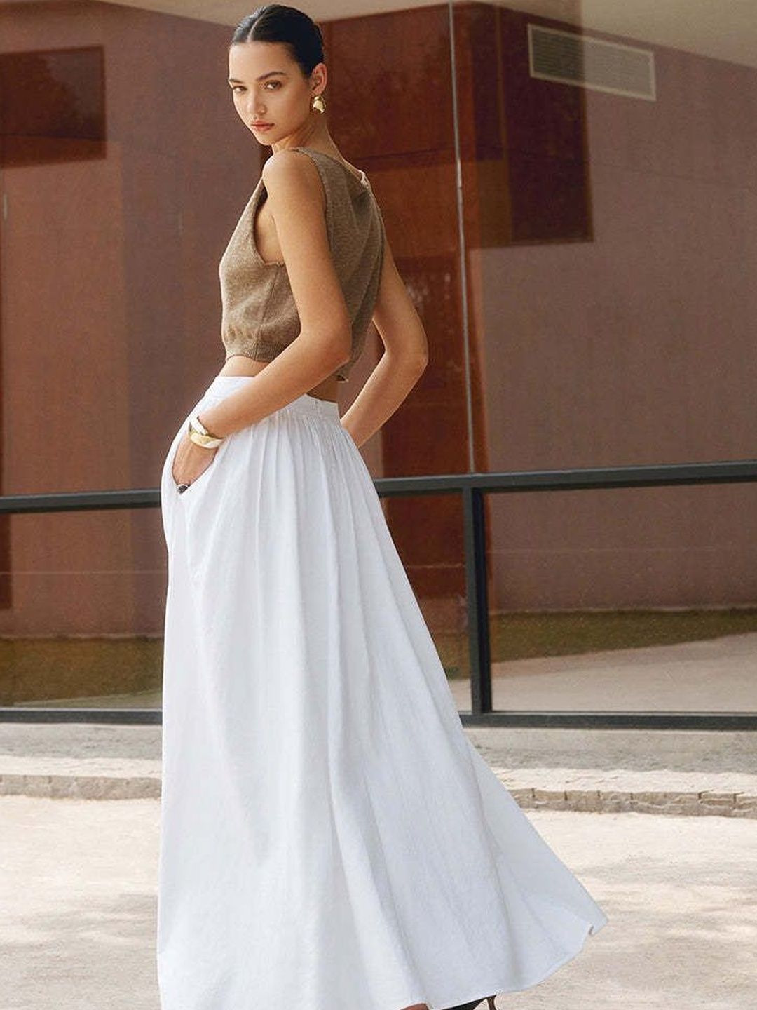 A-Line Maxi Skirts 4
