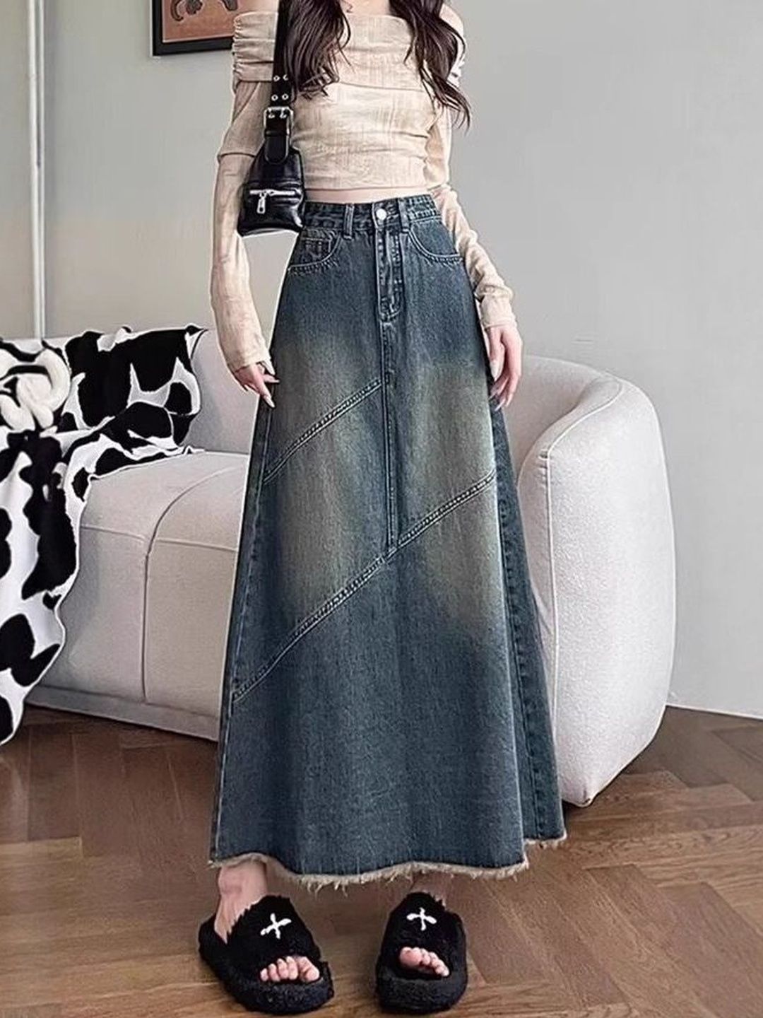 A-line Maxi Skirts 6