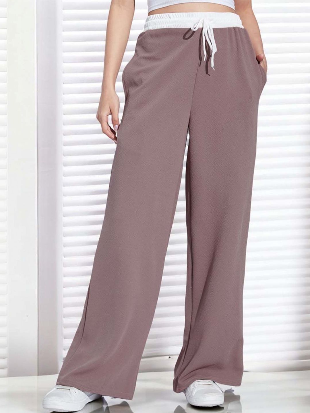 Selvia Edge Women High-Rise Wrinkle Free Trousers