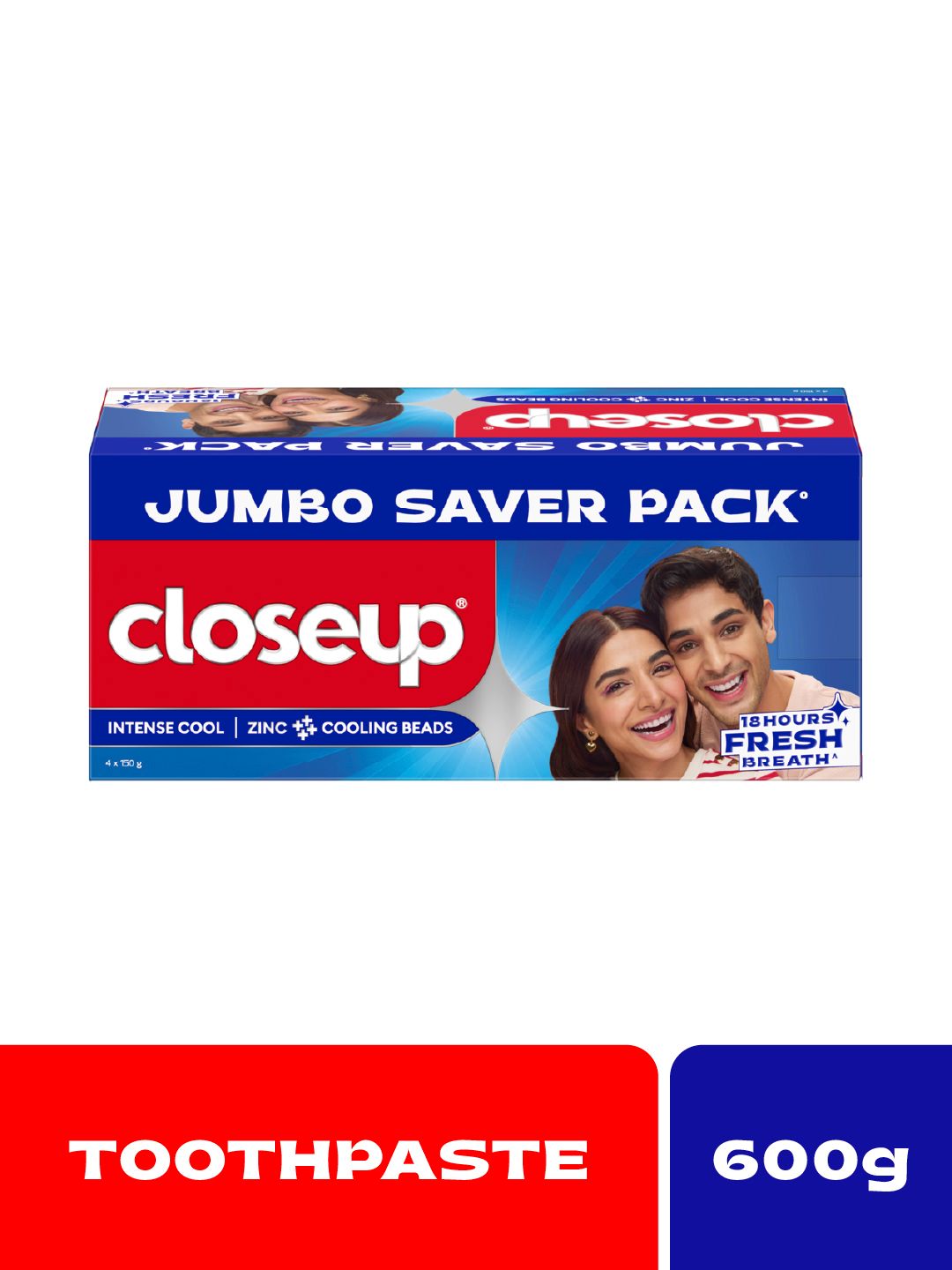 Buy Closeup Set Of 4 Intense Cool Toothpaste With Zinc & Cooling Beads   150 G Each -  - Personal Care for Unisex