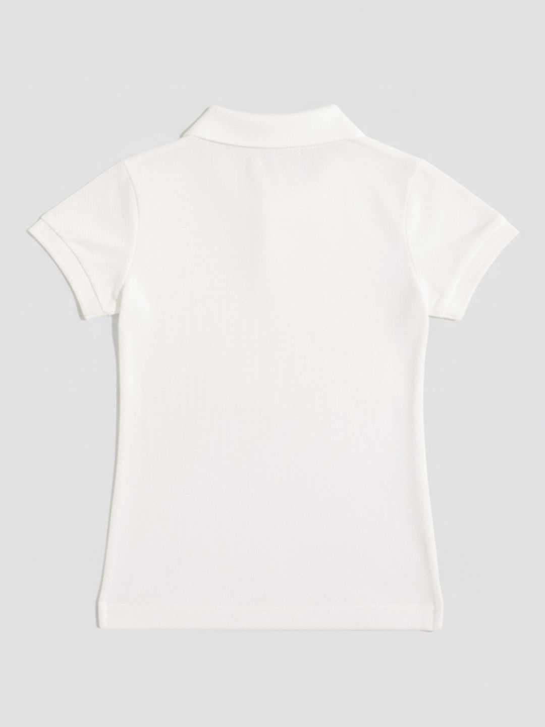 Girls Embroidered Polo Collar T-shirt 2