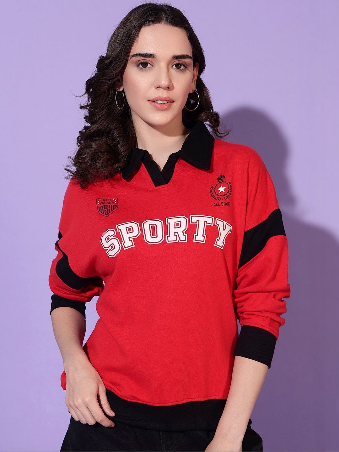 Blooming Tales Women Colourblocked Sweatshirt