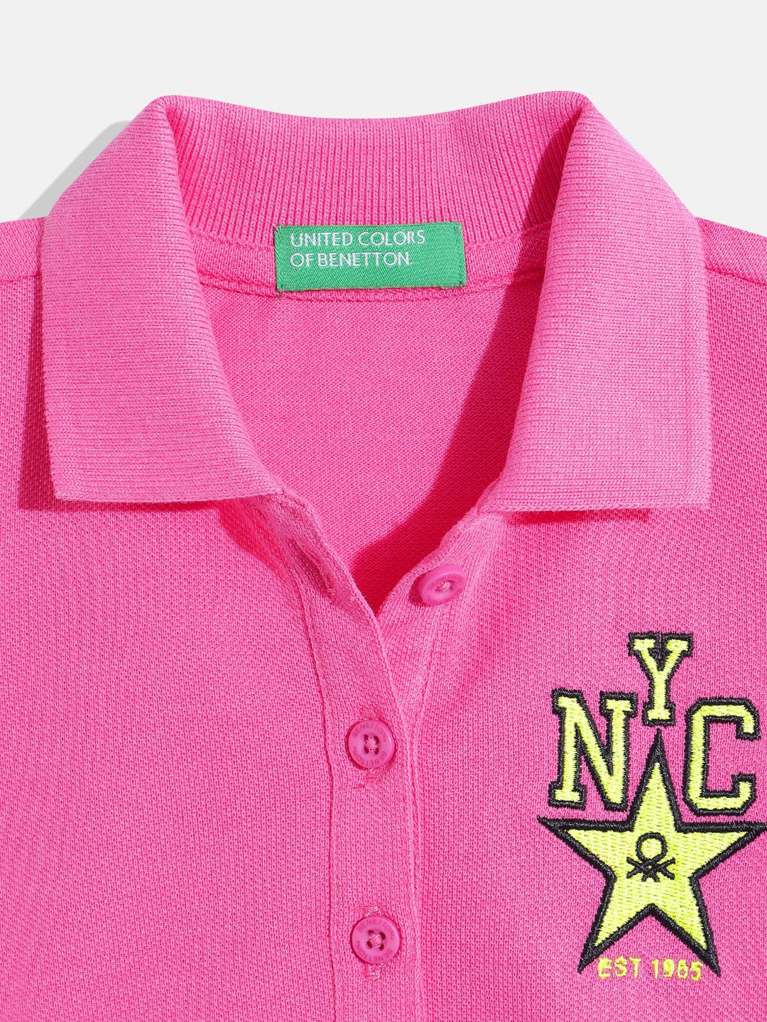 Girls Polo Collar Regular Fit T-Shirt 3