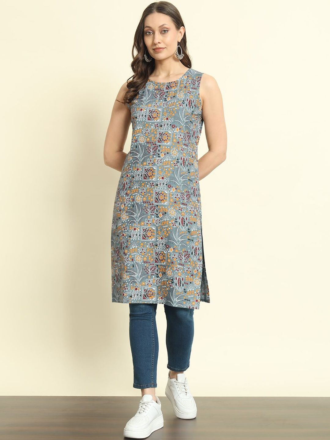 Pjyot by surhi Women Ethnic Motifs Printed Indie Prints Kurta