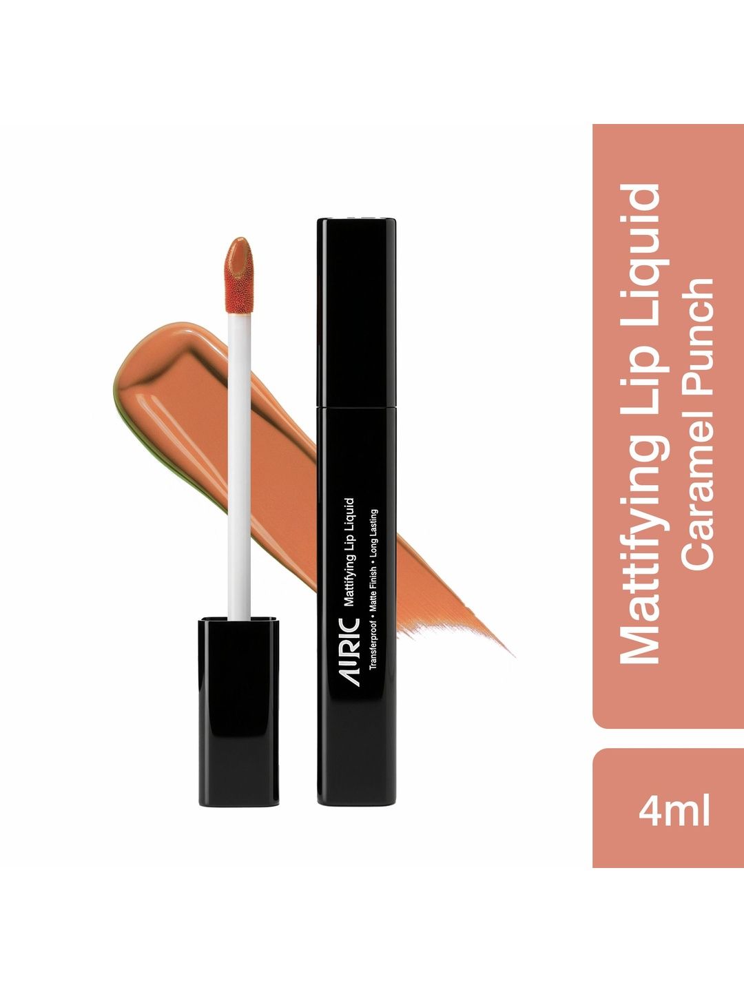 Auric Beauty Mattifying Long Lasting Lip Liquid Lipstick - 4.2 g - Caramel Punch