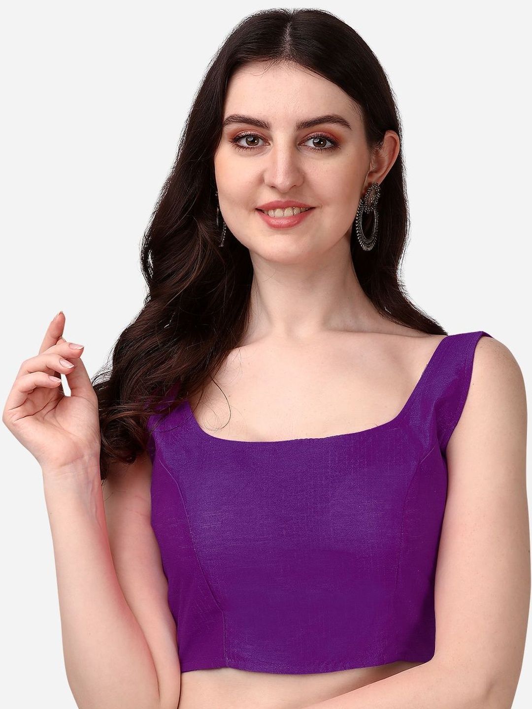 PUJIA MILLS Square Neck Saree Blouse