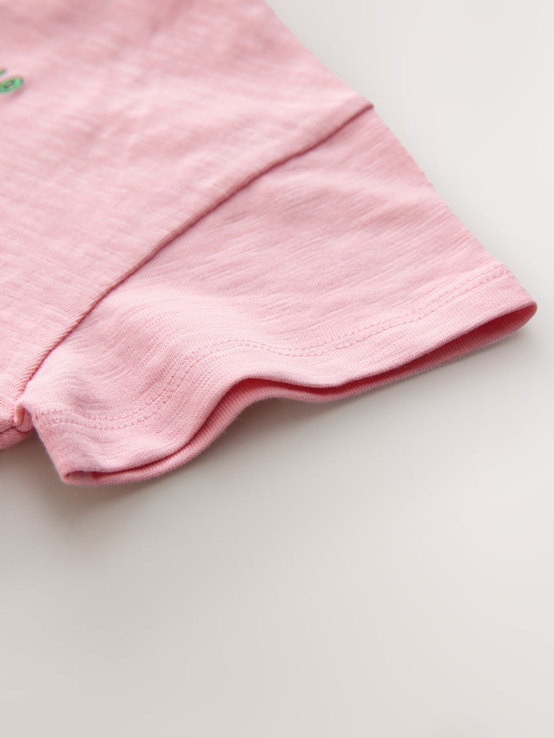 Girls Drop-Shoulder Sleeves Pure Cotton T-shirt 4