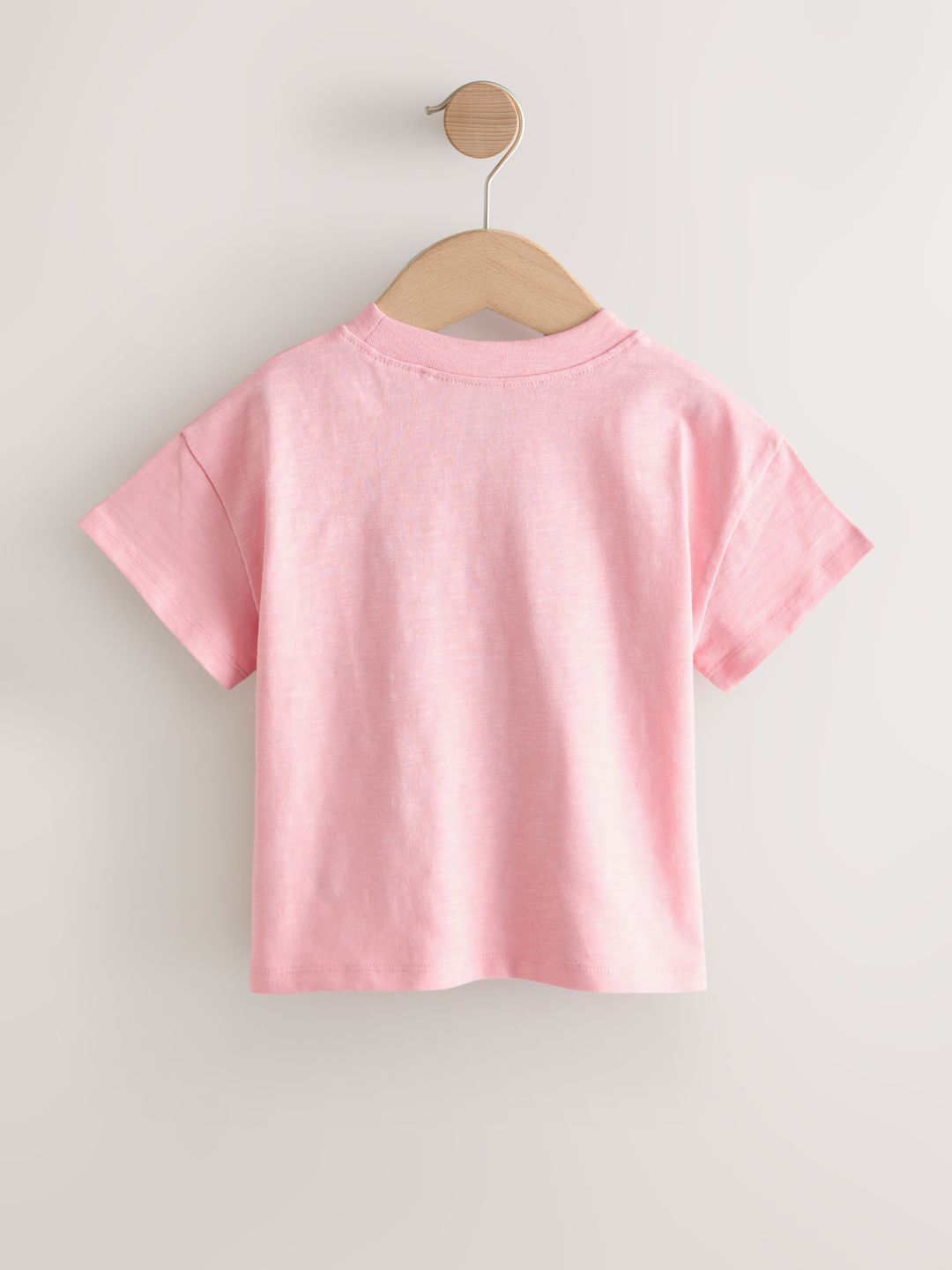Girls Drop-Shoulder Sleeves Pure Cotton T-shirt 2