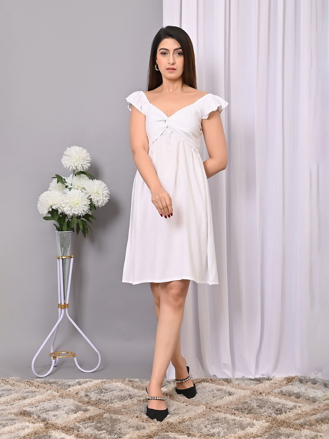 VYMO Fit & Flare Dress