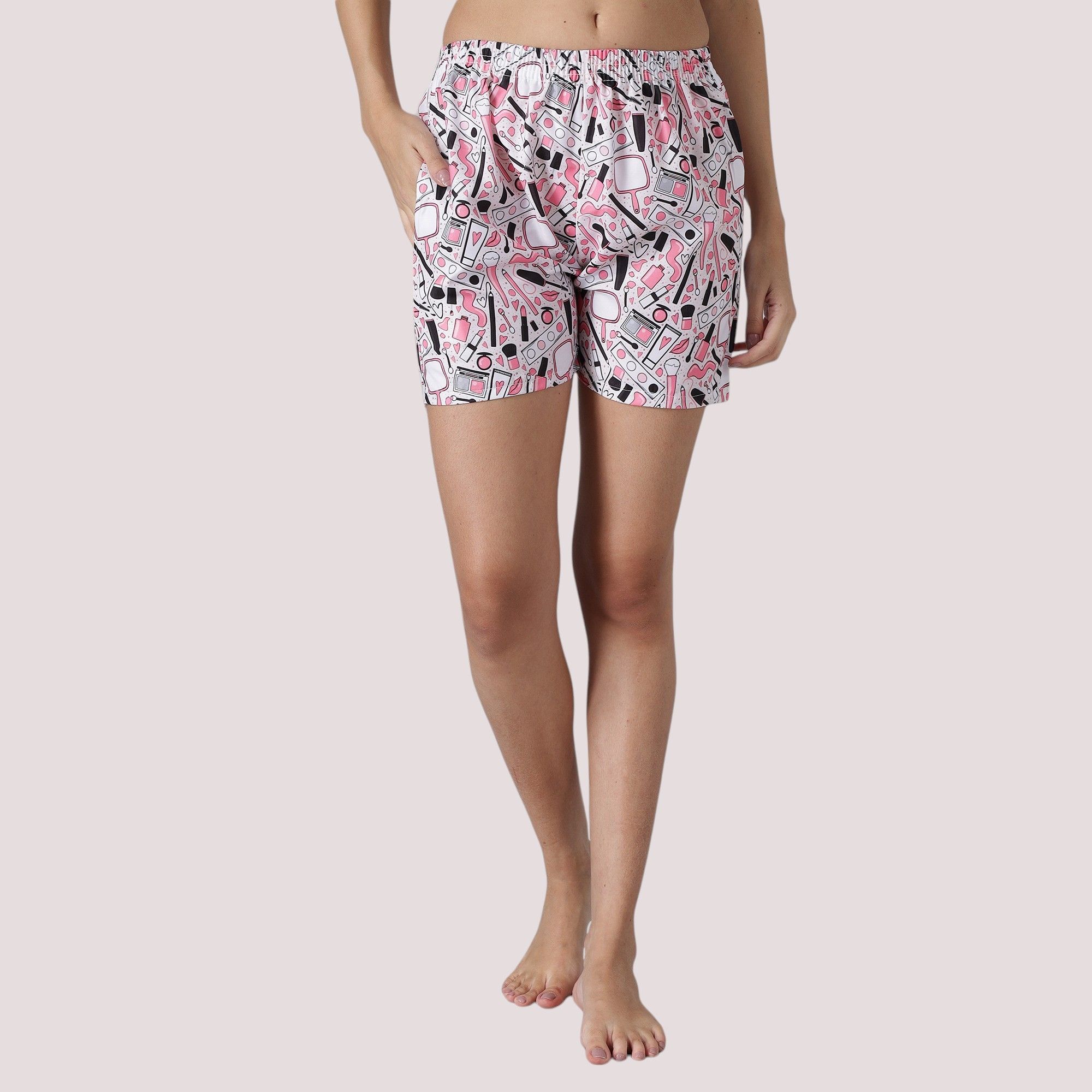 SEPHANI Women Printed Slim Fit Shorts