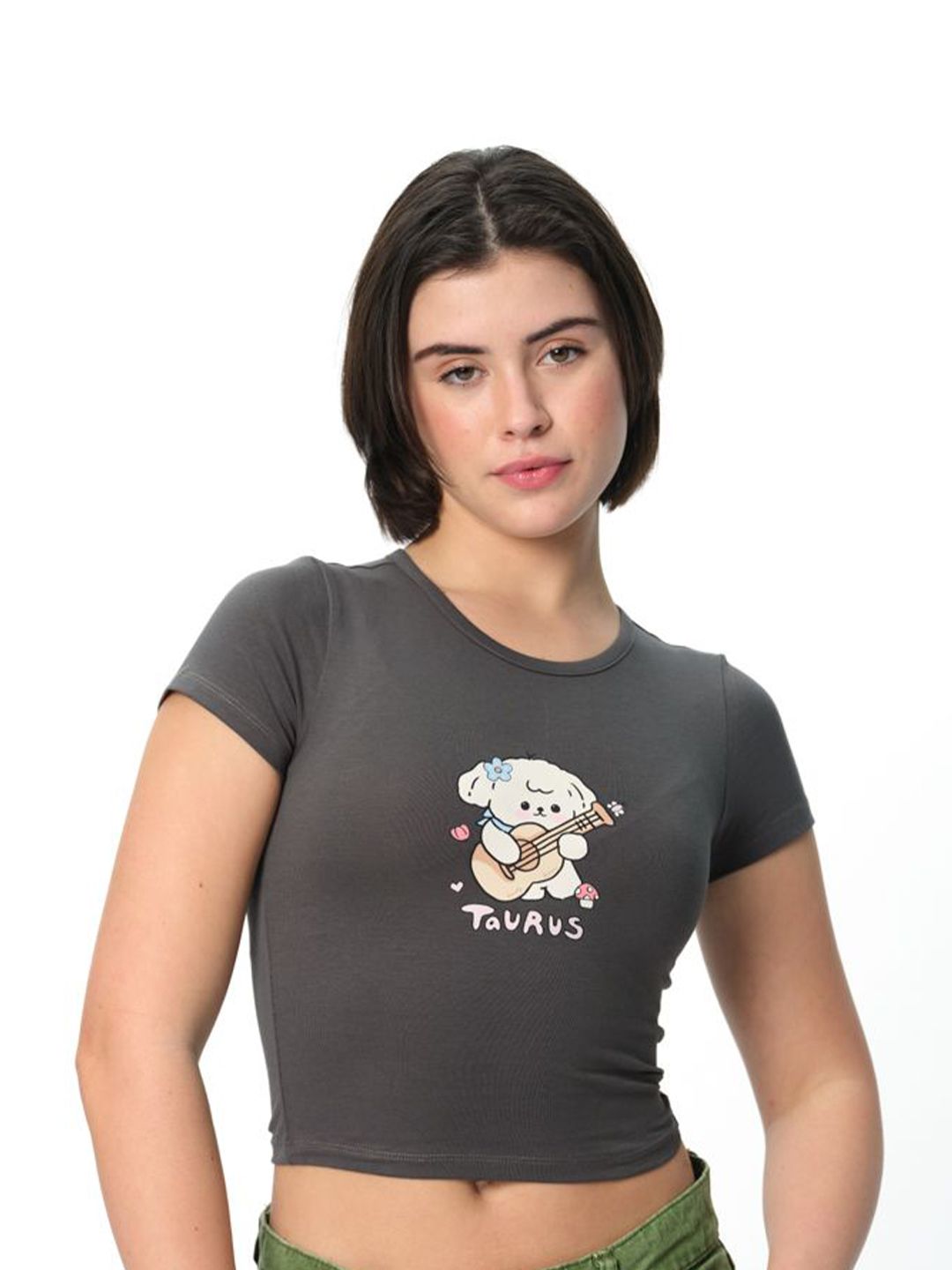 Bonkers Corner Women Printed Slim Fit T-shirt