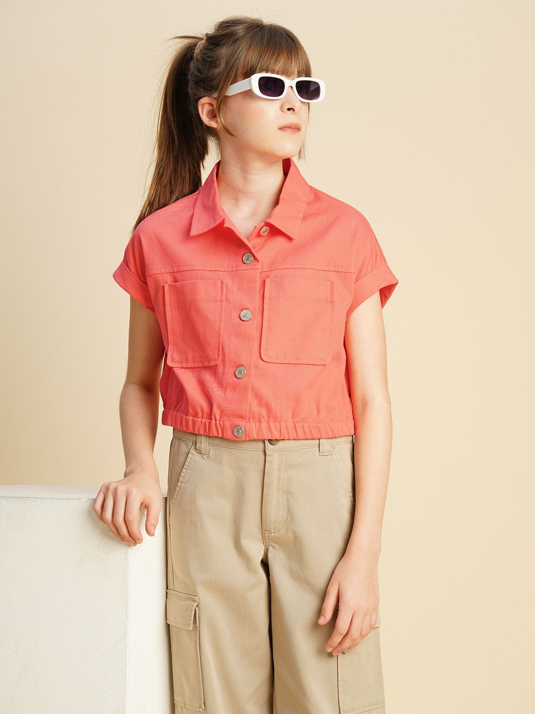 Vero Moda Girls Opaque Casual Shirt