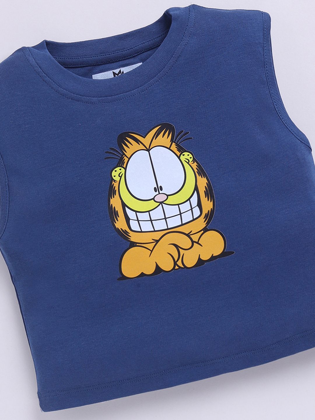 X Minute Mirth Girls Garfield Printed Cotton Tank Crop Top 4