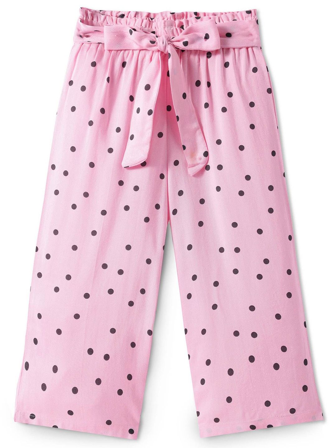 CrayonFlakes Girls Polka Dot Printed Palazzos