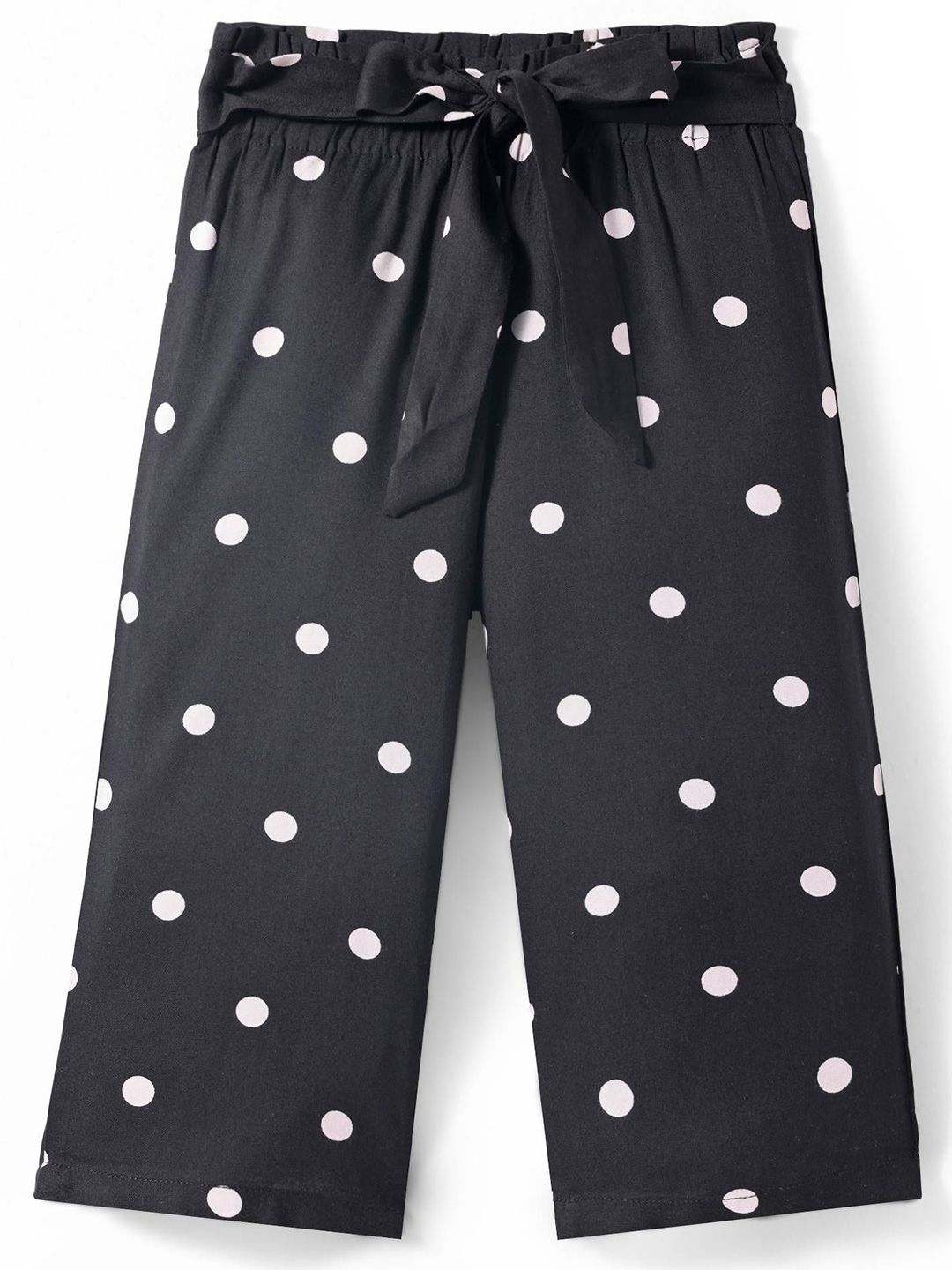 CrayonFlakes Girls Polka Dot Printed Palazzos