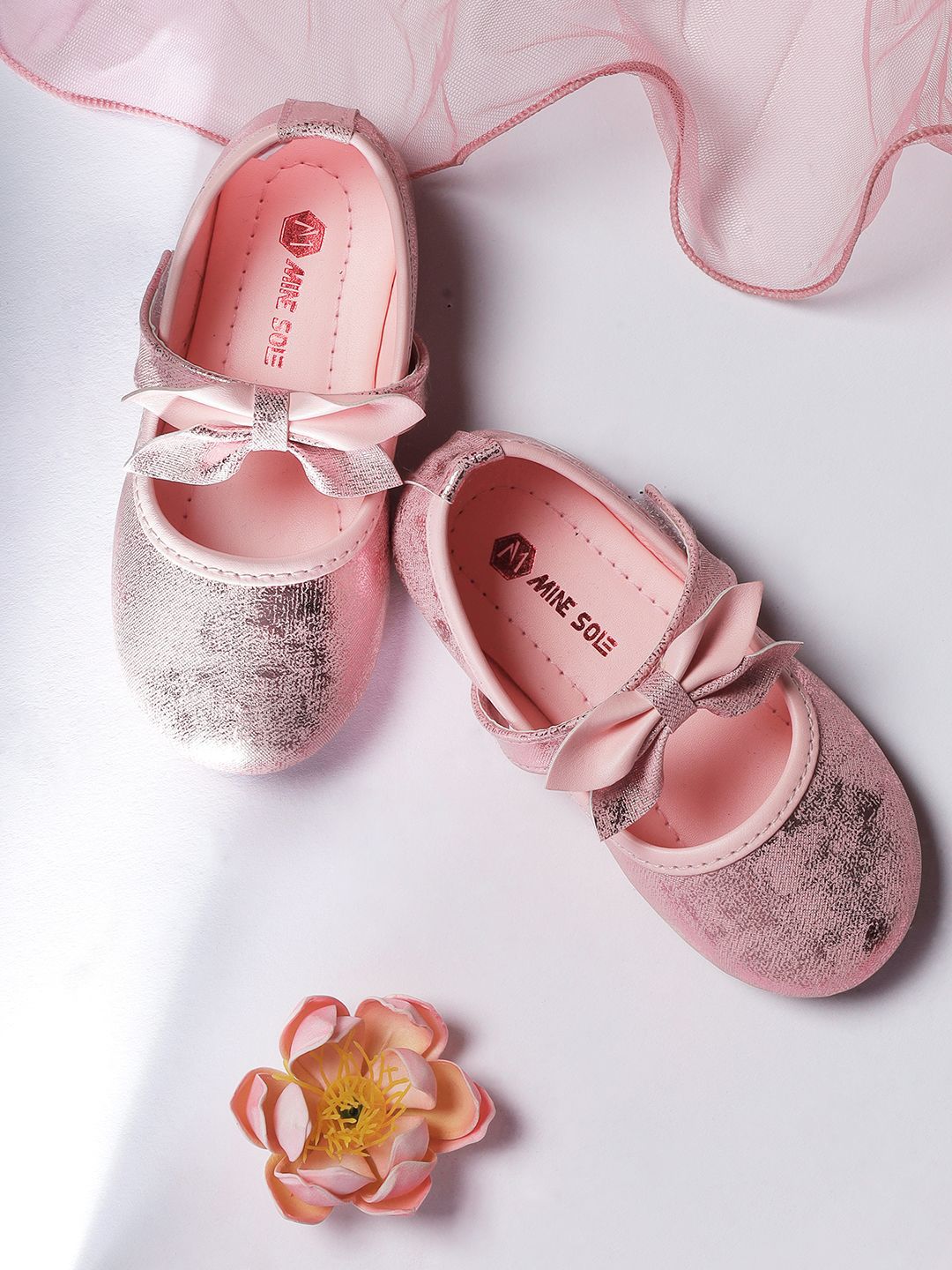 Minesole Girls Printed PU Flatforms