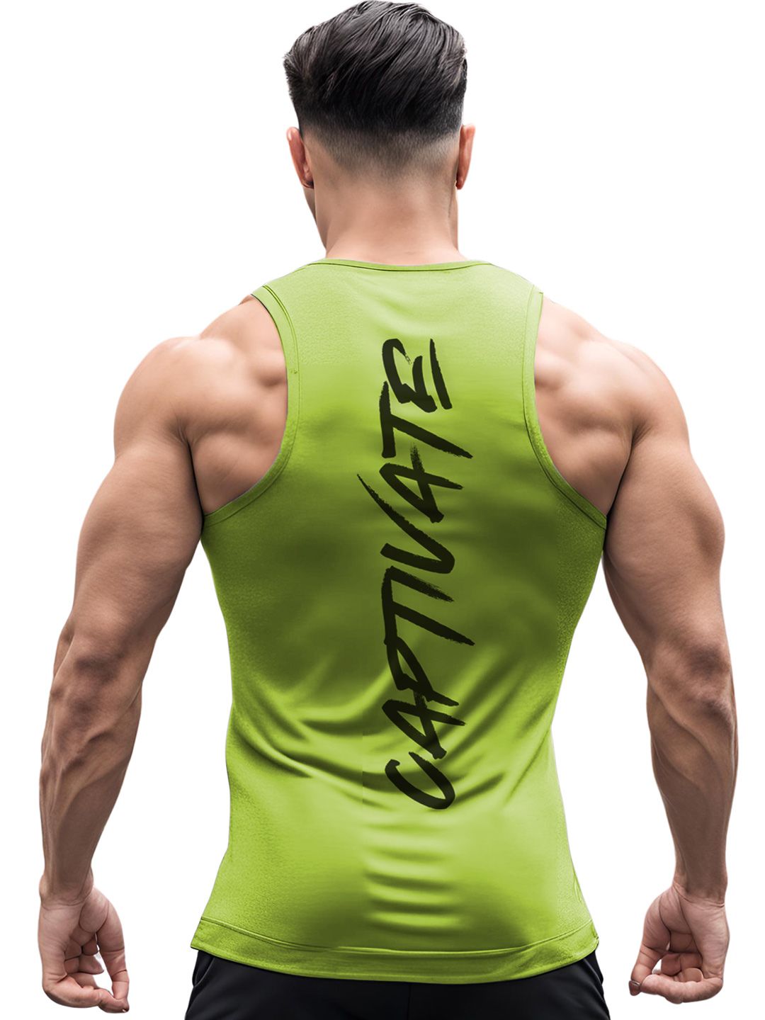 3Colors Quick-Dry Innerwear Gym Vest VEST-NCUT-CAPTIVATE-GREEN_M
