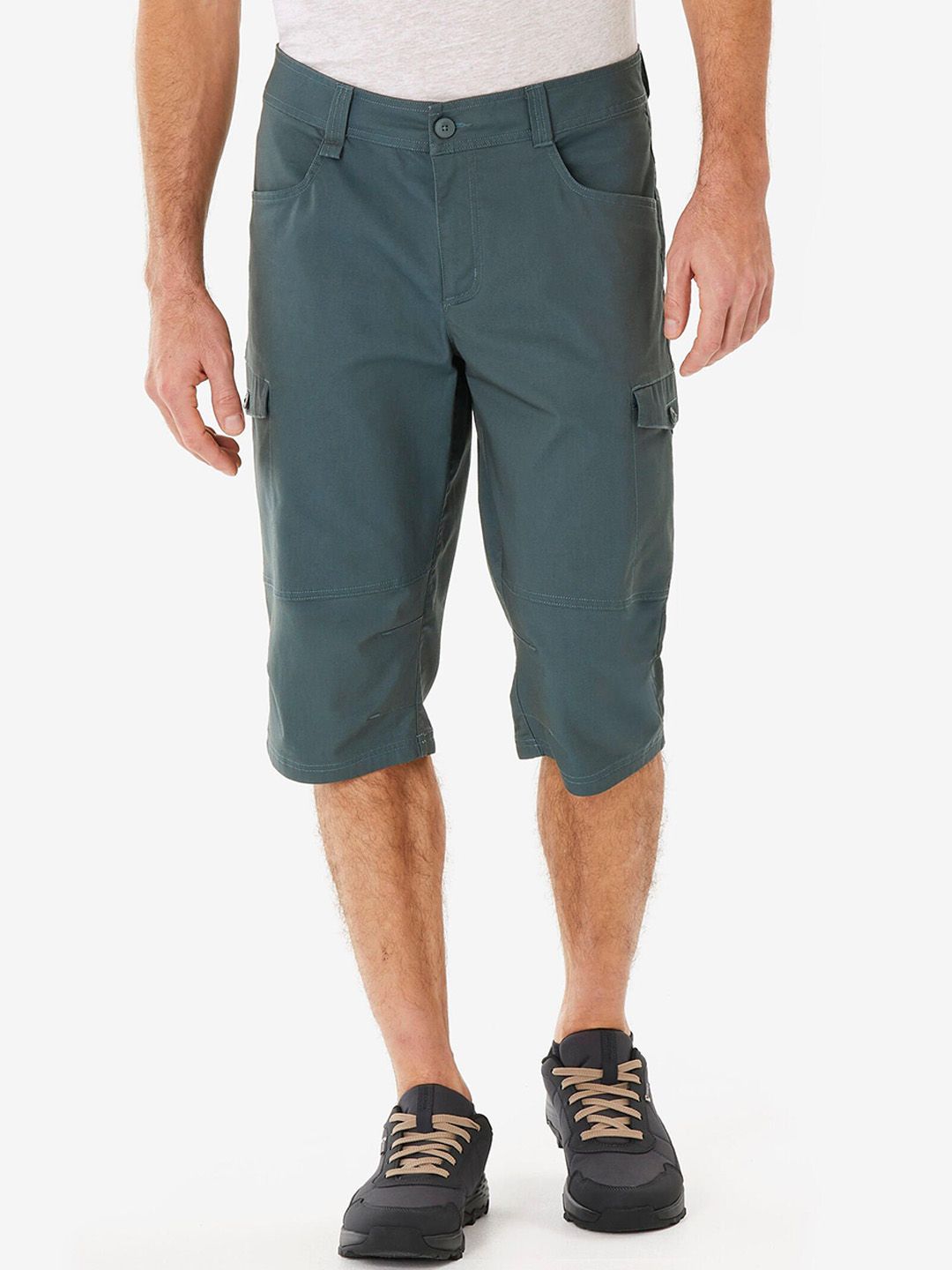 Decathlon Quechua - Men Green NH500 Quick Drying Hiking Bermuda Shorts