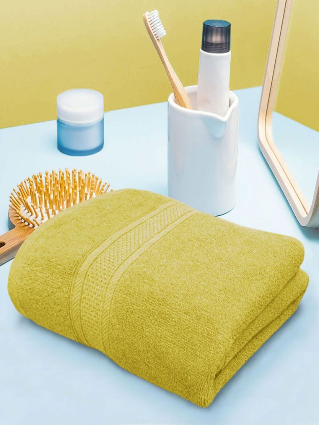 LUXEHOME INTERNATIONAL Cotton 600GSM Super Soft 2PCs Adult Regular Bath Towel-28x57In