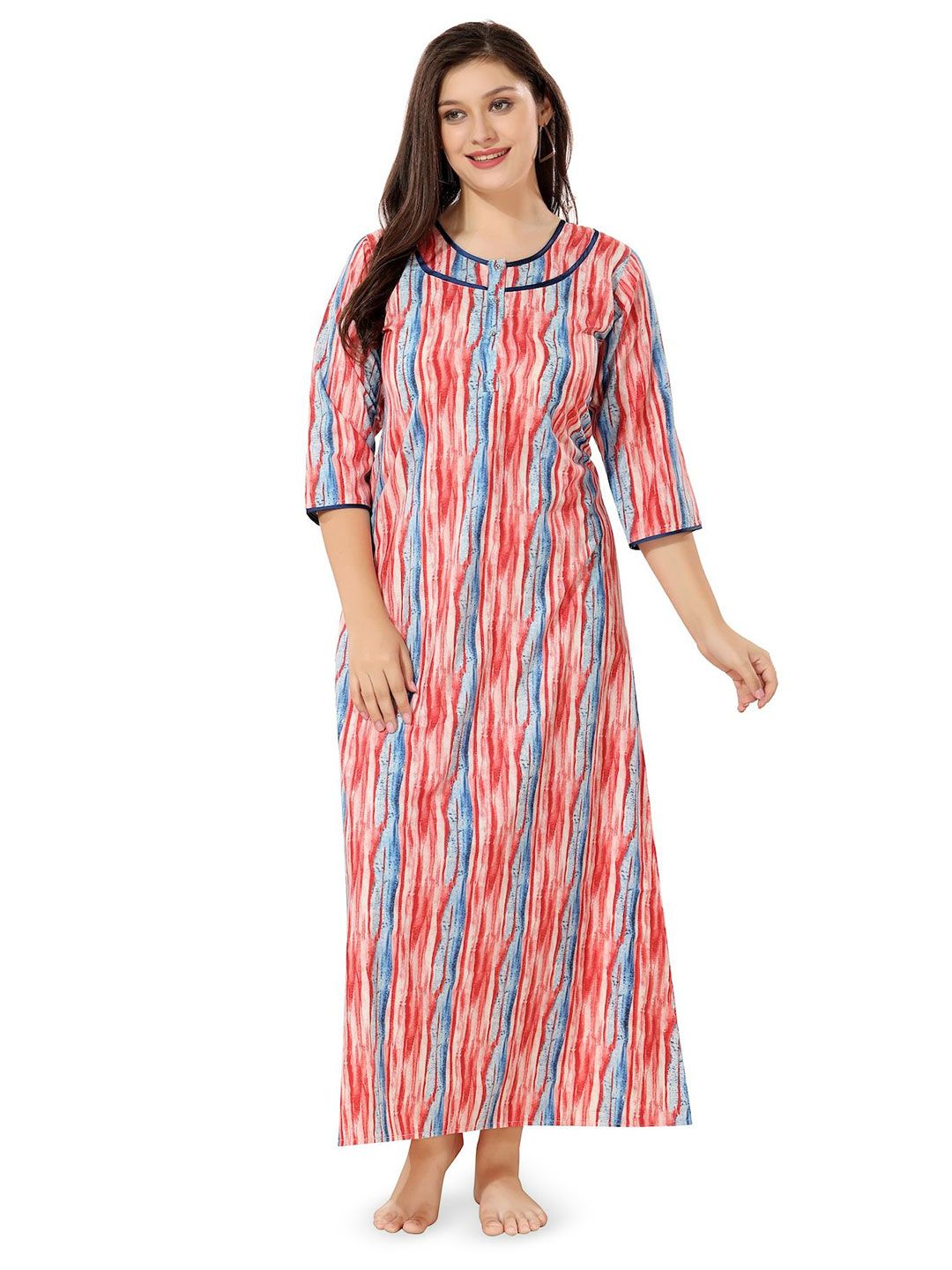 Piu Printed Maxi Nightdress