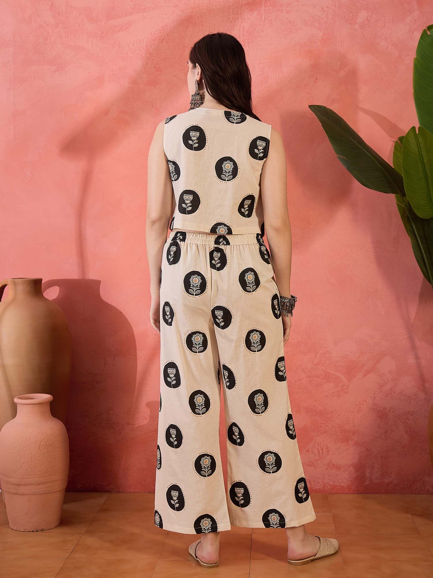 Botanical Printed Sleeveless Top & Trouser Co-Ords 6