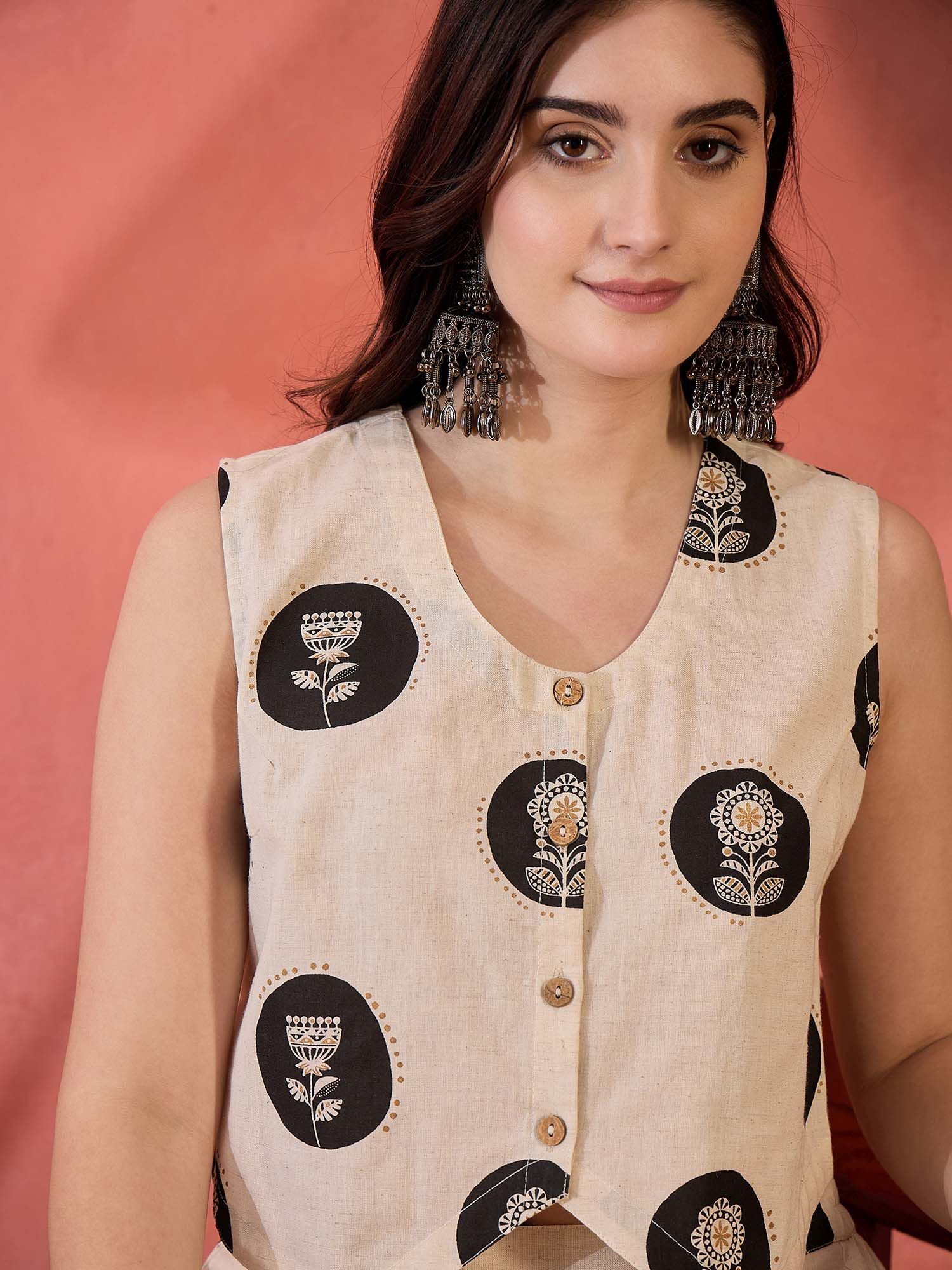 Botanical Printed Sleeveless Top & Trouser Co-Ords 3