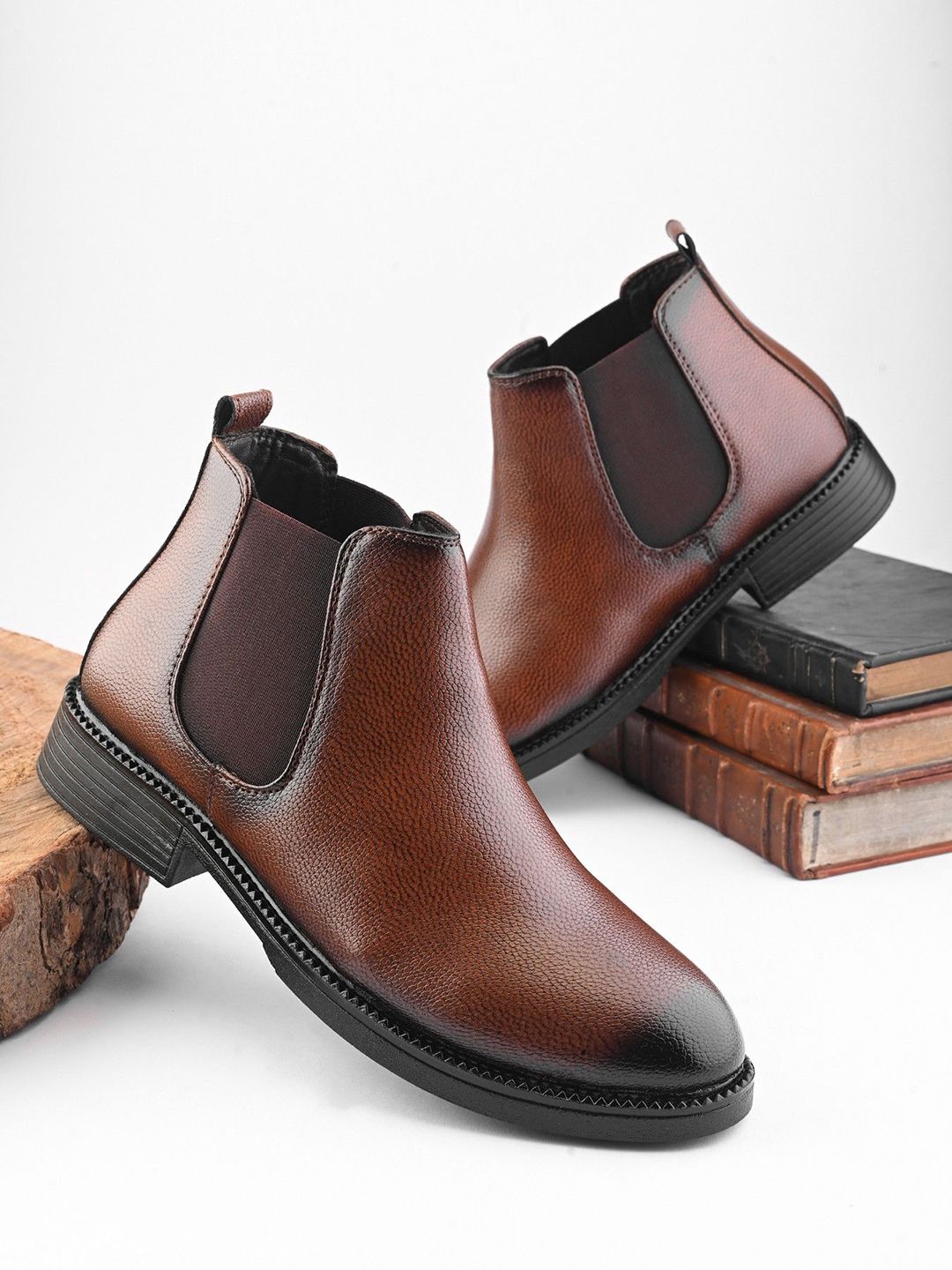 Buy The Roadster Lifestyle Co Men High Top Chelsea Boots -  - Footwear for Men