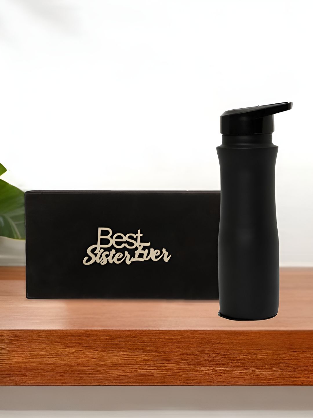 INTERNATIONAL GIFT Black Solid Copper Spill Proof Water Bottle - 950ml