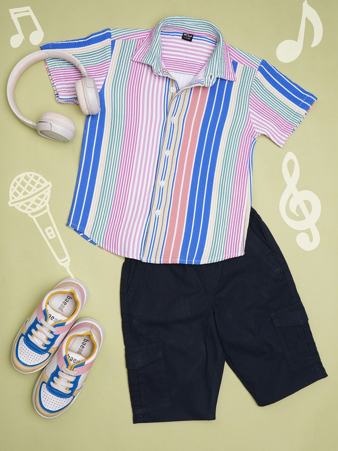Hoop Boys slim fit Casual shirt