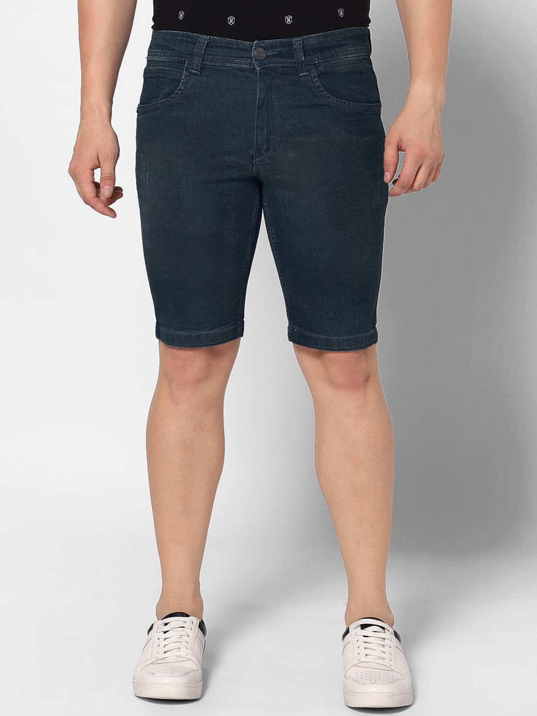 TCI Men Slim Fit Denim Denim Shorts