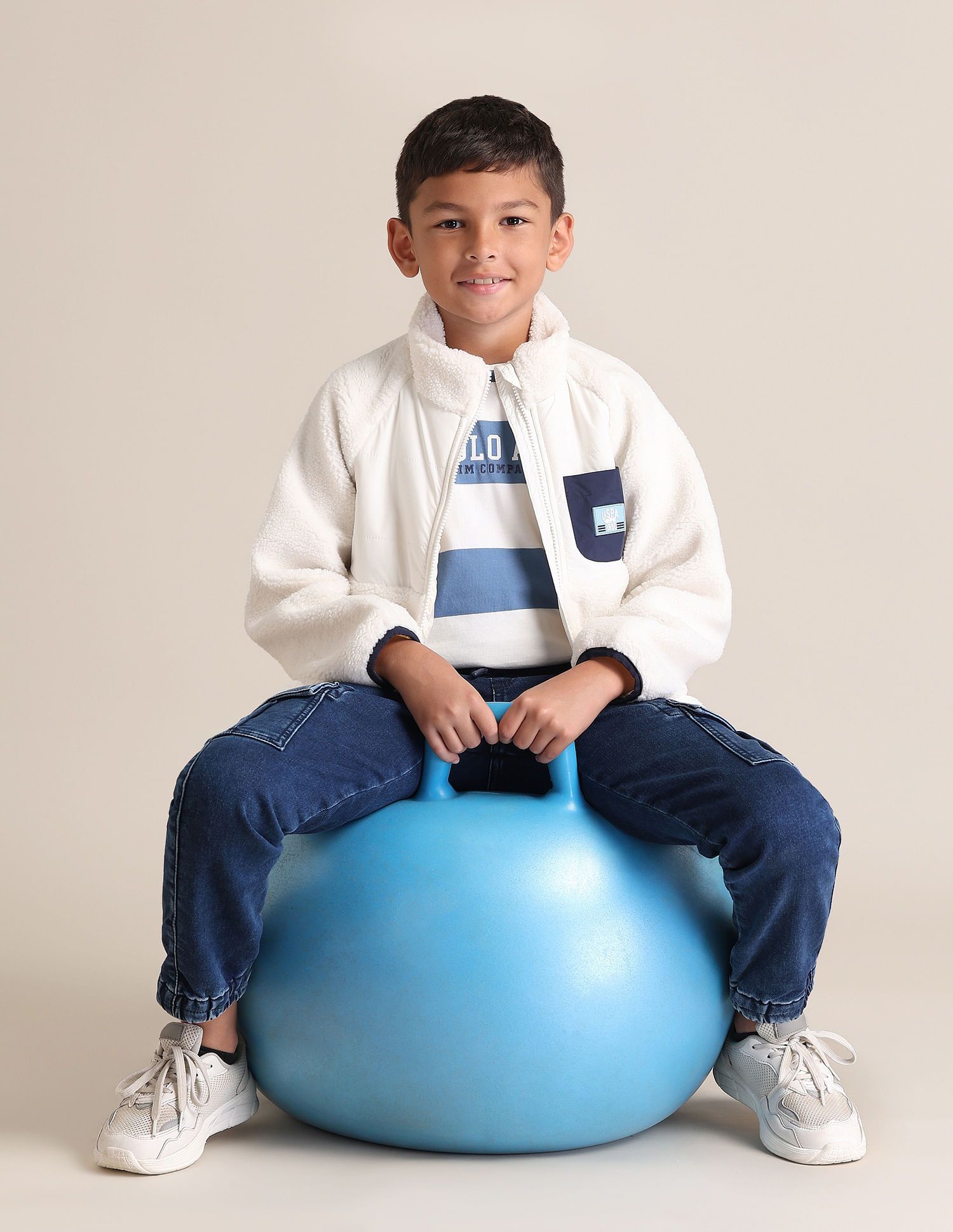 U.S. Polo Assn. Kids Boys Brand Logo Tailored Jacket