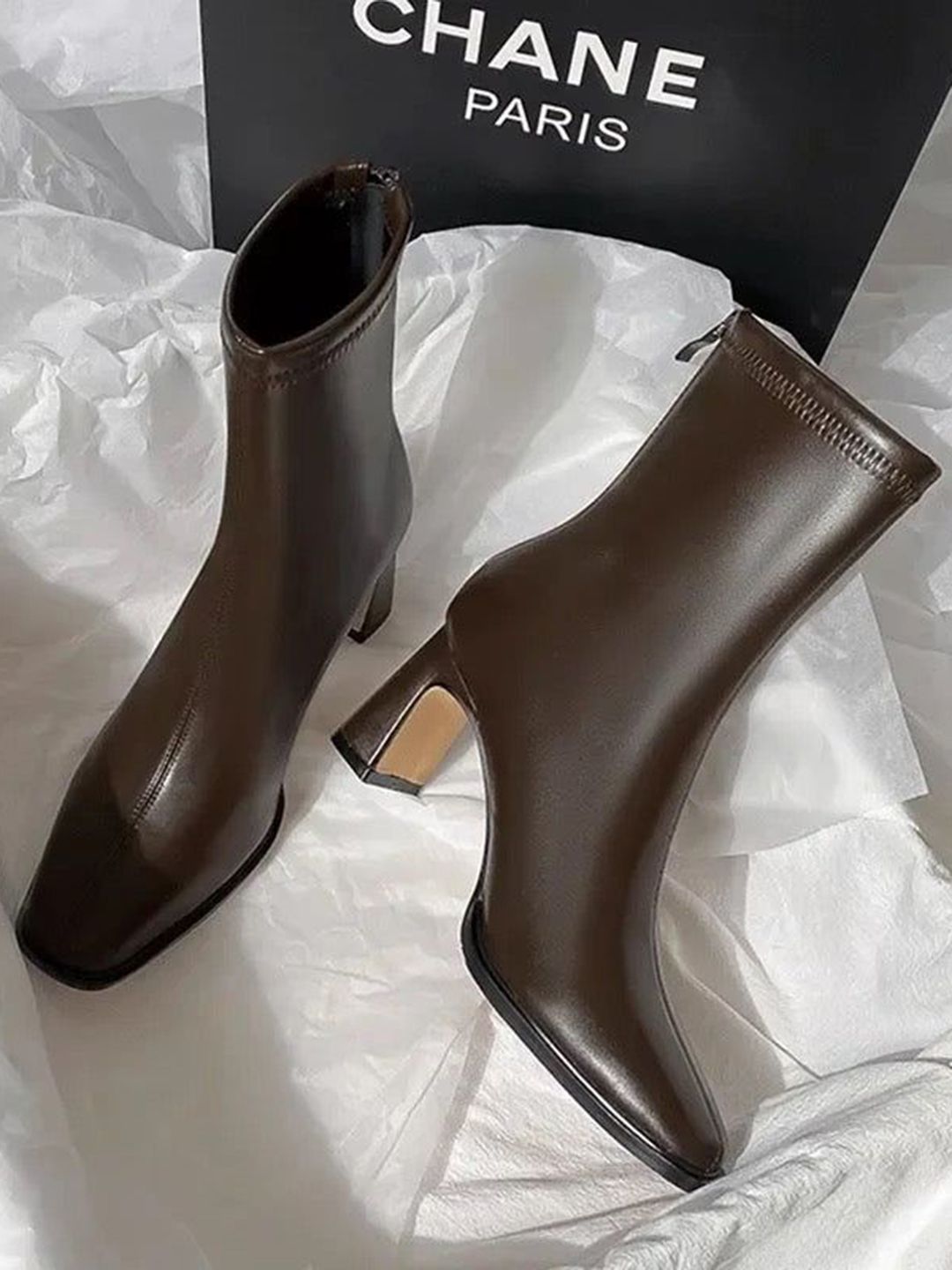 Buy Miss Mosa By Akanksha  Women Brown Desse Short Leather Statement Ankle Boots -  - Footwear for Women